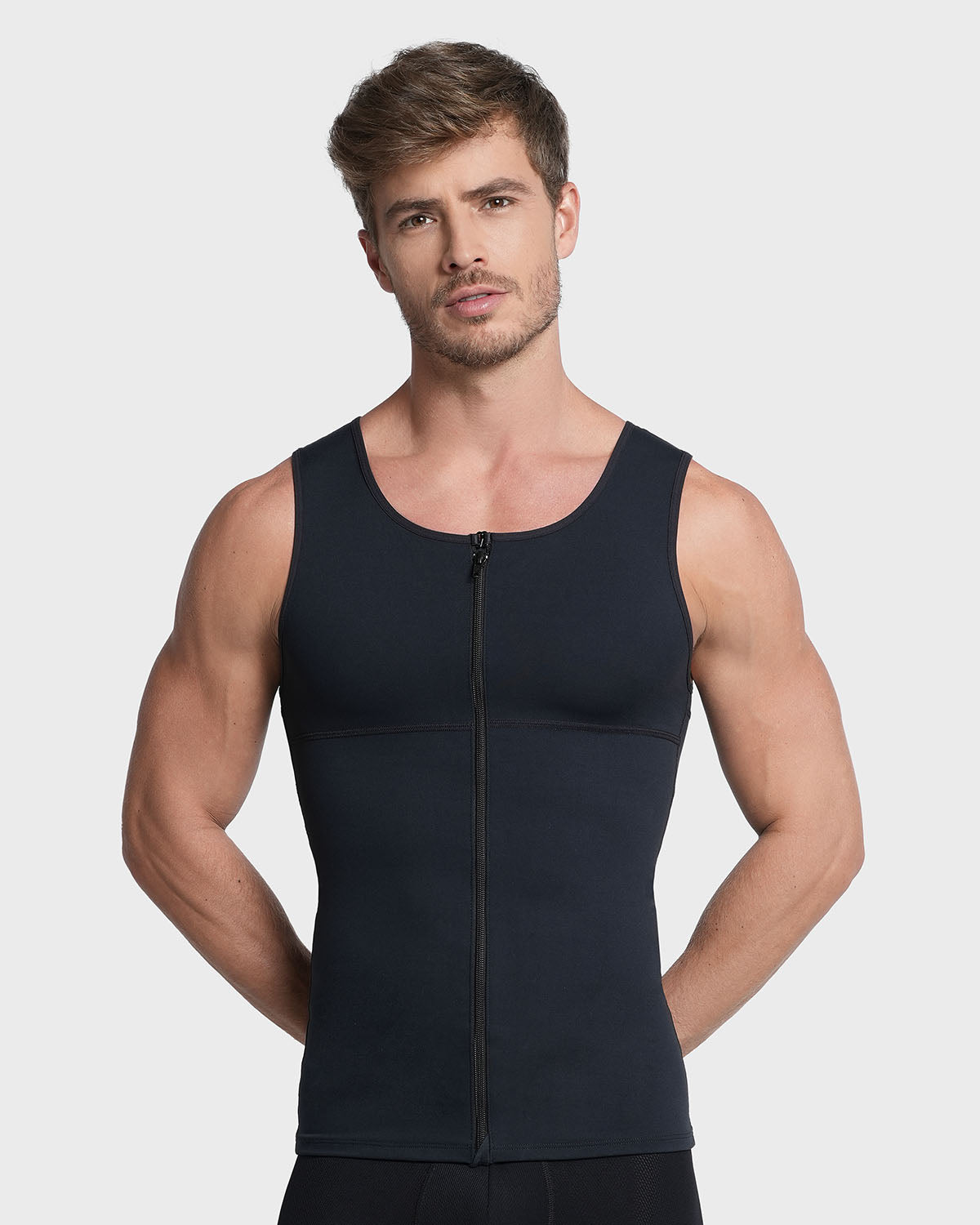 Moderate Shaper Vest with Double-Layered Support in Abs and Back