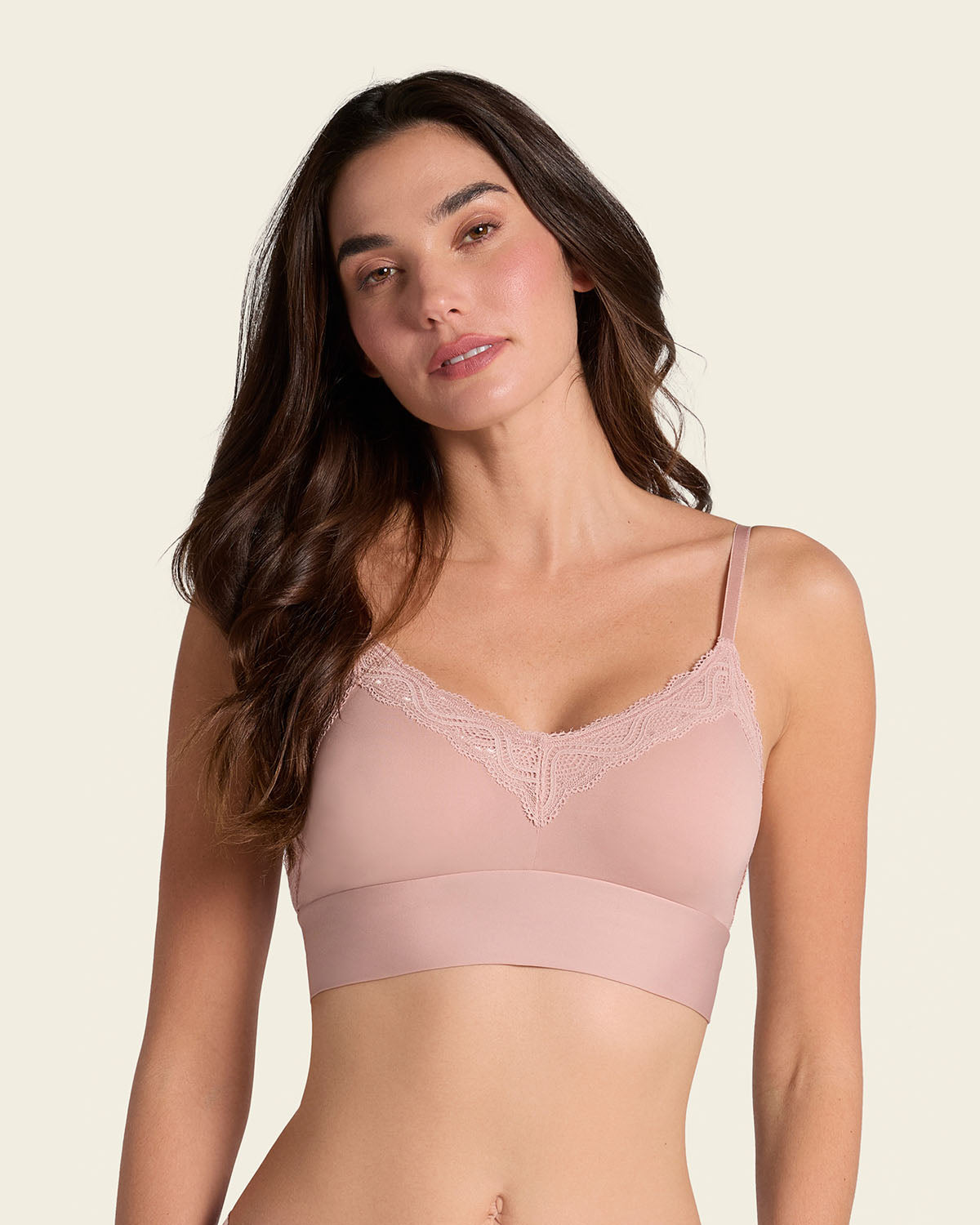 Lace Trim Soft Full Coverage Smoothing Wireless Daily Bra