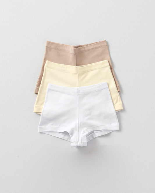 Simply Comfortable 3-Pack Stretch Cotton Boyshort Panties