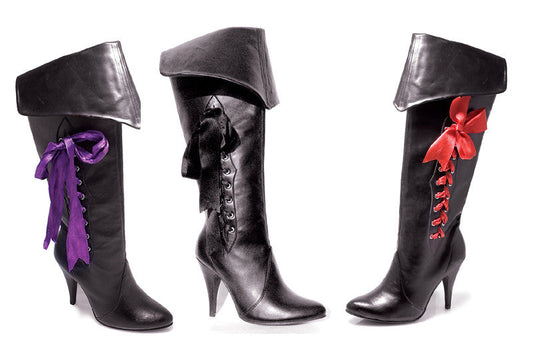 4 Inch Heel Pirate Boot with 3 Ribbons