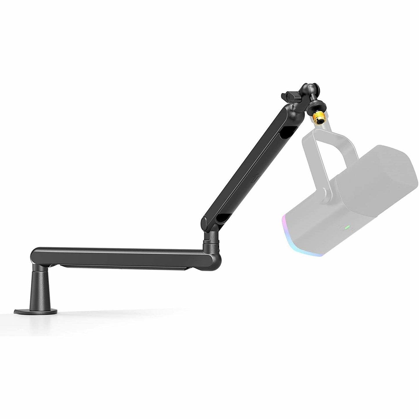 FIFINE BM88 Low-profile Mic Arm Stand with Cable Channeling, Handling Max 1.5KG Mics for Streaming, Podcasting