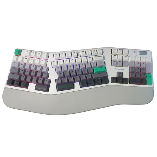 RK104: Split Ergonomic Mechanical Keyboard for Gaming & Office